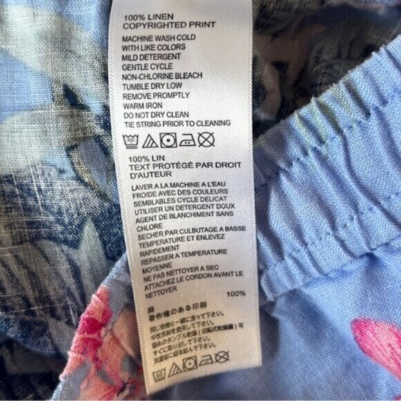 Tommy Bahama Madeira Blooms 100% Linen Easy Pants - Picture 6 of 7